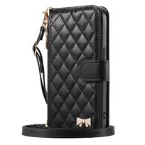 For Google Pixel 10A 9A 10 9 Pro XL Crossbody Wallet Case, Quilted Zip Pocket Card Holder Flip Cover with Strap Lanyard Case For Pixel 9 Pro XL juoda