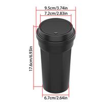 Multipurpose Car Trash Can Cup Holder Waterproof with Lid Auto Accessories for Vehicle Backseat Truck Van Offices Home
