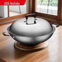 ASD 40cm Cast Iron Wok