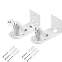 2Pcs For Security Camera Bracket Wall Mount 360 Degree Rotation W/Sticky & Screw Steel For Monitor Different Angles Rock 1