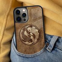 Koi Carp Fish Yin Yang Soft Phone Case for iPhone 17 Air 16e Pro max 15 Pro 13 14 Plus 11 12 MagSafe Magnetic Coque iPhone 14pro