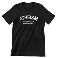 ATHEISM T-Shirt Mens Womens Tees Top NON PROPHET S