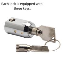 Flat Key Vending Machine Lock Zinc Zinc Zinc Alloy Cabinet Lock Rarelock Tubular Key Lock  Tool Cabinet Style B