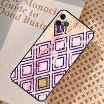 Marble Geometric Phone Case For iPhone 17 Air 16 14 13 12 11 15 Pro Max 12 13 mini 15 16 Plus 16e Cover Coque iPhone 16 Plus
