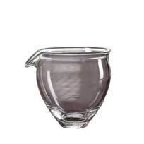 High Borosilicate GlassTea Pitcher Fairness Cup GongDaoBei Heat Resistant Clear Glass Teaware for Gongfu Tea Serving Home Office 200ml