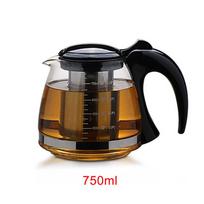 Creative Design Glass Teapot 750ml &1200ml Fashion Glass Teapot  for Tea Flower with Removable Steel Infuser Filter Tea Kettle