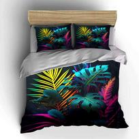 Tropical Leaf Art Home Decor Multiple Sizes Kid'S And Adults' Bedroom Exquisite 3Pc Bedding Set, Gift EU Twin 135X200cm&set