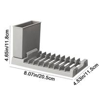 2 IN 1 Foldable Dish Drying Rack Large Capacity Cutlery Holder Tableware Storage Rack  for Home