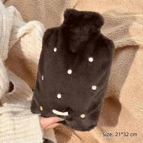 Cute Hot Water Bottle 2000ML Leak-proof Belly Warmer Reusable Explosion-proof Hot Water Bag Winter kava