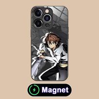 Akame Tatsumi Glass MagSafe Mobile Phone Case for iPhone 17 16 15 14 13 12 11 Air Pro Max Plus Mini Colorful Cover iPhone 11 Pro Max