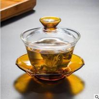 Chinese Tea Bowls Heat-resistant Glass Gaiwan Color Tea Maker Gai Wan Gaiwan for Travel Tibetan Bowl Tureen Cup Puer Cups Set 170ml