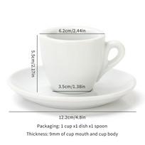 Porceliano Espresso Puodelių Rinkinys 50ml Kapučino Kavos Puodeliai Shots Puodelis su Lėkštute Subtilūs Kavos Aksesuarai 50ml