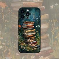 Book pattern mobile phone case suitable for iPhone 17 16 15 14 13 12 11 Pro/ Max /Plus anti-fall and shockproof back cover iPhone 12 juoda