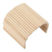 Wooden Bridge Ladder Bridge Swing Hanging Small Animal Toys Wooden Hamster Bridge Flexible Wood Hideout for Guinea Pigs