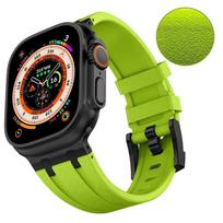 Stone Pattern Liquid Silicone Strap For Apple Watch Band Ultra 2 49mm Bracelet iWatch 10 9 8 7 6 5 4 SE 45mm 44mm 46mm Correa Ultra 49mm