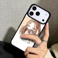 Capa Case for iPhone 17 Air 16 Pro Max 15 Plus 11 13 Mini 14 12 Back Phone Cover Tian Guan Ci Fu hua cheng xie lian iPhone 14 Pro