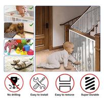 ABBY-2X Stairway Net - Baby Safety Rail - Balcony Railing Guard Banister Proofing Stair Net For Child, Pet- Indoor & Outdoo balta
