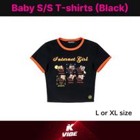 Official KATSEYE [Internet Girl] Baby S/S T-Shirt (Black) - Limited Edition Member Meme Special