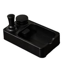 ABBY-Multi-Use Household Coffee Knocking Box And Tamper Set, Black Italian Powder Distributor For Coffee Enthusiasts juoda