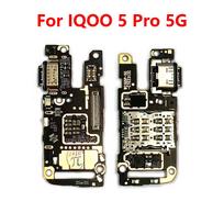 For Vivo IQOO 5 Pro USB Charging Board Dock Port Microphone Module Flex Cable For IQOO 5 Pro