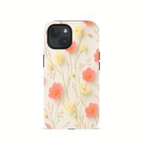 Beautiful floral 2-in-1 phone case suitable for iPhone 17 16 15 14 13 12 11 Pro/Max/Plus anti drop and shockproof back cover iPhone 17Air