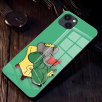 Cartoon Babar The Elephant Phone Case For IPhone 17 Pro Max 16 15 14 Pro Max 13 11 X Xs Xr 8 7Plus Glass Cover iPhone 14 Pro