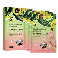 Foot Peel Mask Deep Exfoliating and Skin Revival Treatment Moisturizes Nourishes Softens Rough Dry Skin 3ml 3 Pairs Foot Care Mask One Size
