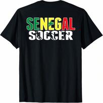 Senegal Soccer Lovers Jersey - Senegalese Football Players T-Shirt S įvairiaspalvis