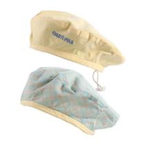 Plaid Double-sided Beret Solid Color Octagonal Caps Retro Women Beanie Hat  Girls geltona