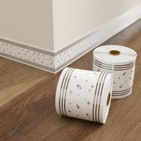 DIY 5 Meter Wall Base Thickened Self Adhesive Skirting Line Soft Anti-collision Decoration Strips Bedroom