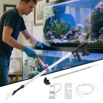 Gravel Vacuum For Aquarium Water Changing Equipment Fish Tank Water Changing Equipment With Air Push Button For Freshwater Reef China Mainland