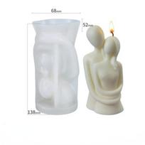 3D romantiška poros portreto mėgėjų silikoninė žvakių forma Aromaterapinė forma namų dekoravimui 1pc