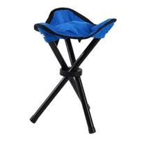 Portable Outdoor Camping Chair Tripod Garden Stool Beach Picnic Chairs 3 Legs Folding Stools For Fishing Hiking Travel. mėlyna