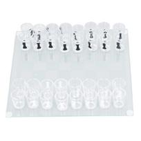Shot Glass Chess Set Drinking Game Set Chess Board With Shot Glass Chess Pieces 22.5X22.5Cm Shot Glass Chess Set Drinking Game balta