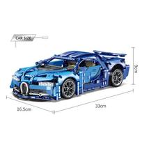 2024 Techniniai Bugatti Konstruktoriai Lamborghini Hiperautomobilis Lenktyninio Automobilio Modelis Surinkti Transporto Priemonės Kaladėlės Žaislai Berniukams Vaikams Dovanos mėlyna