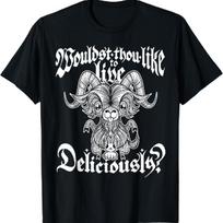Blackcraft Cute Baphomet Black Goat Satan T-Shirt T-Shirt S juoda