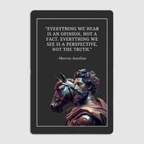 Marcus Aurelius Antoninus Augustus Poster Metal Tin Sign Truck Indoor and Outdoor Home Bar Coffee Kitchen Wall Decoration 20x30cm（7.8x11.8inch）