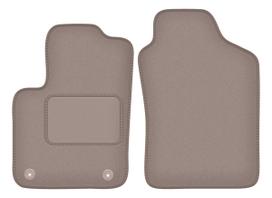 Beige front floor mats for: Fiat 500 Hybrid hatchback (2020-)