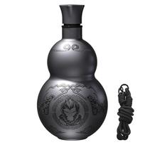 500ml Wu Kong Water Kettle Stainless 316 Steel Gourd Water Bottle Leakproof Monkey King Thermos Cold Hot Beverages Sports Flask 500ML juoda