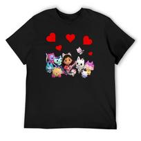 gabby dollhouse team T-Shirt blanks plus size tops oversized t shirt croswit shirt man Men's cotton t-shirt S juoda