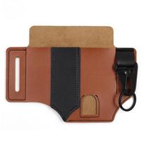 Leather Sheath for Leatherman Multitool Sheath EDC Pocket Organizer with Key Holder for Belt and Flashlight Camping Outdoor Tool šviesiai ruda spalva