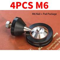 4PCS HiFi Audio 316 Stainless Steel Speaker Amplifier Rack Stand Isolation Damping Feet Pad Nail Shock Spikes M6 4PCS