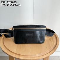 G Home Fashionable All-matching Men's One-shoulder Business Bag Chest Waist Casual Diagonal Cross-band Small Temperament Double 28x14x4CM juoda