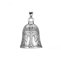 3D Alloy Design Motorcycle Guardian Bell Retro Wing Design Biker Luck Charm Punk Style Alloy Evil Spirit Trap Bell Daily Wear balta