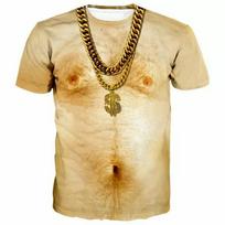 3D Spausdinti T-shirt Vyrams Juokingi Krūtinės Plaukai Raumenys Negražūs Marškinėliai Viršūnės Vasaros Trumpomis Rankovėmis Laisvalaikio Vyriški Marškinėliai Gatvės Stilius Harajuku Viršūnės S