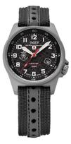 KENTEX - Solar Watch - S815M-03 - JSDF Titanium Solar Watch - Red - Water Resistant - Titanium, Leather, Nylon juoda
