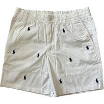 Polo Ralph Lauren SS24 Pony Embroidered Mid-Rise Straight Leg Shorts Kids shorts White 323791759-001 S