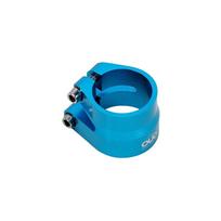 Double Layer Bicycle Seatpost Clamp Seat Tube Lock Up Bike Seat Tube Clip  MTB BMX Road Bike mėlyna