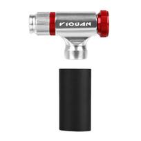 Fast CO2 Air Pump Portable Aluminum Alloy Road Bicycle Tire Inflator Adjustable MTB Tire Pump Bike Accessories Sliver