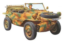 Tamiya Military Miniature Series 224 German Army Schwimmwagen 166 Plastic Model Kit 35224 1/35 No. Pkw.K2s